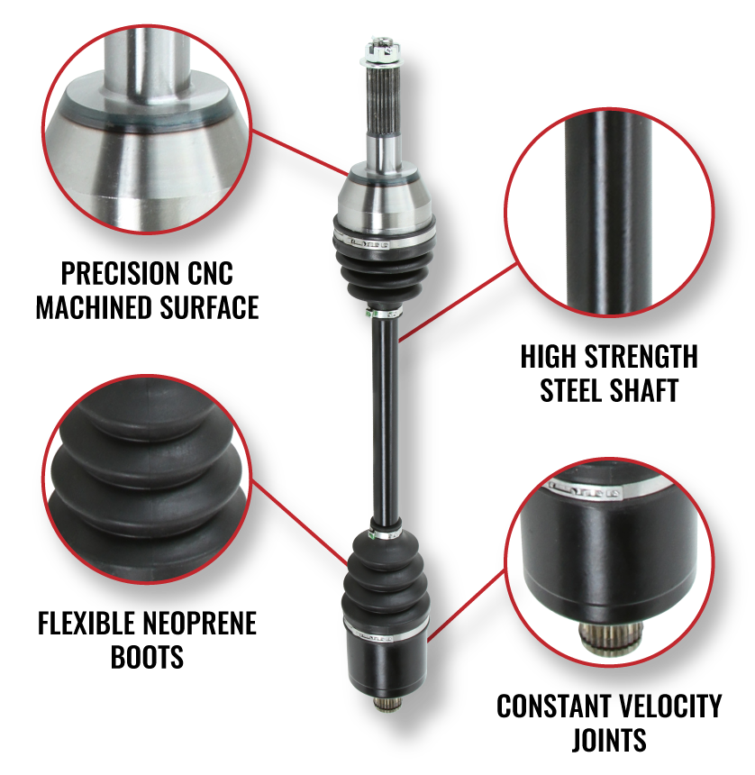 Sixity Auto CV Axles feature constant velocity joints