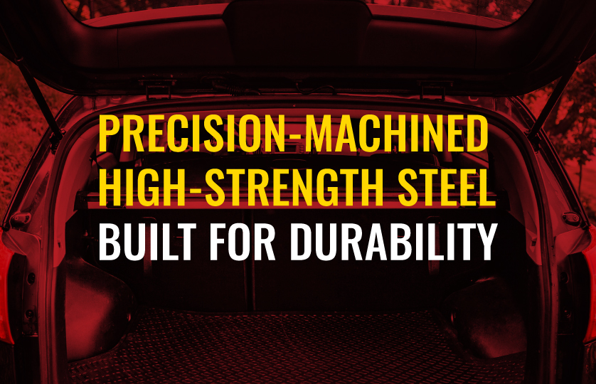 precision-machined high-strength steel built for durability