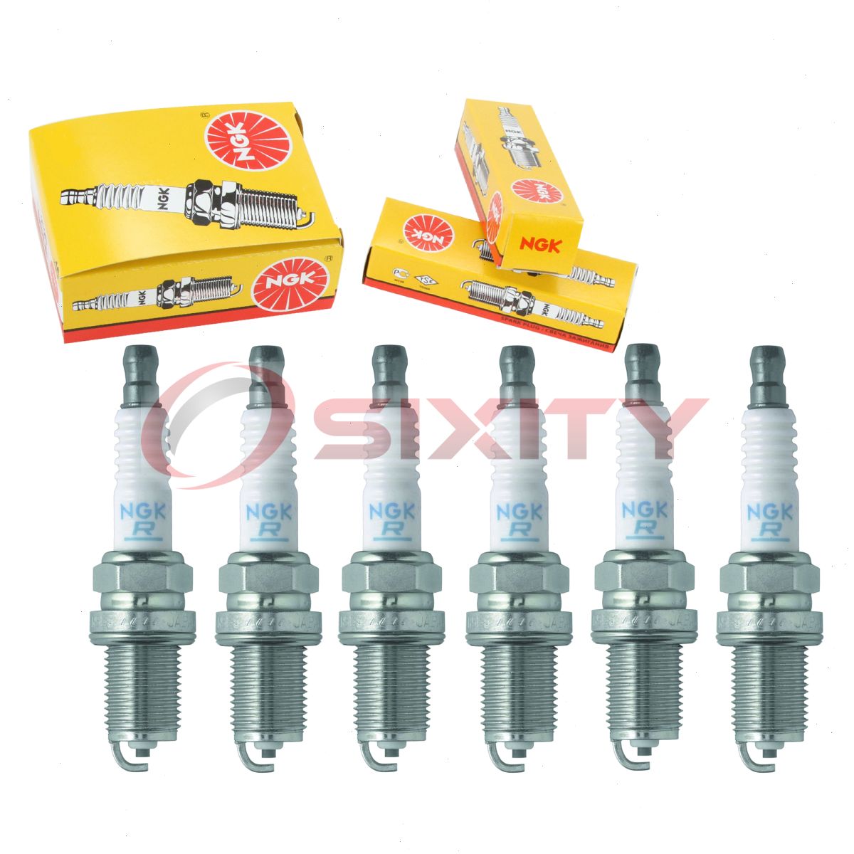 6 pcs NGK Standard Spark Plugs for 1984-1989 Nissan 300ZX 3.0L 3.0