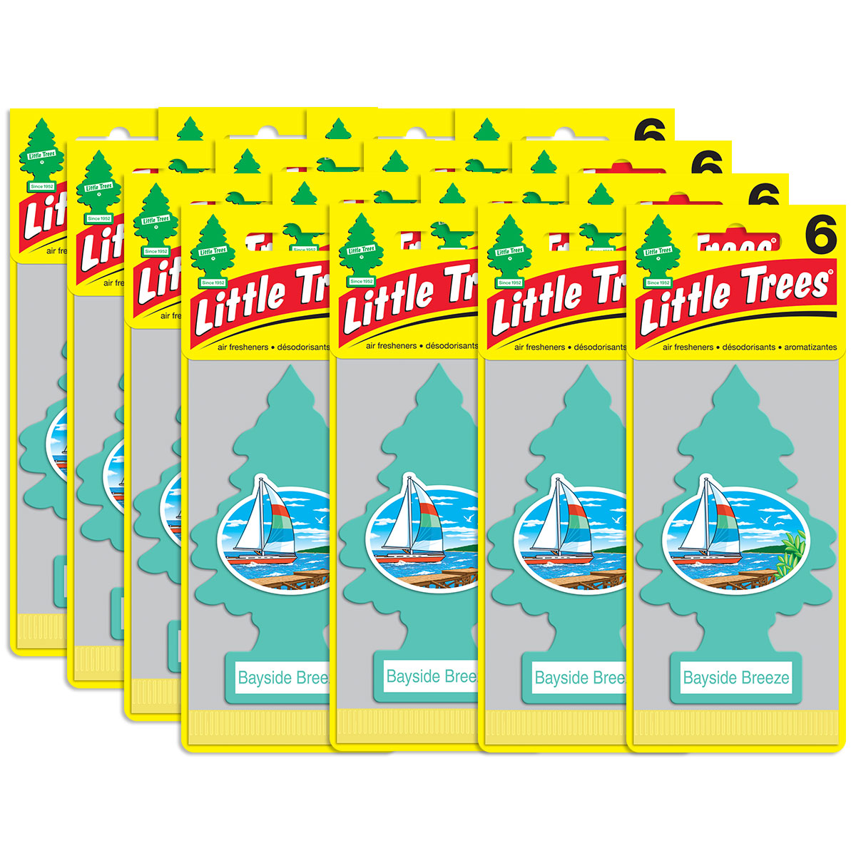 Little Trees Bayside Breeze Hanging Air Freshener Home Car 6122448