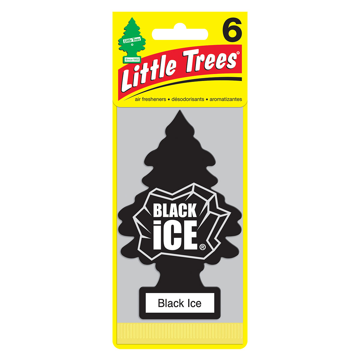 Little Trees Black Ice Hanging Air Freshener Scent Home Car  6-12-24-48-96-144 pc
