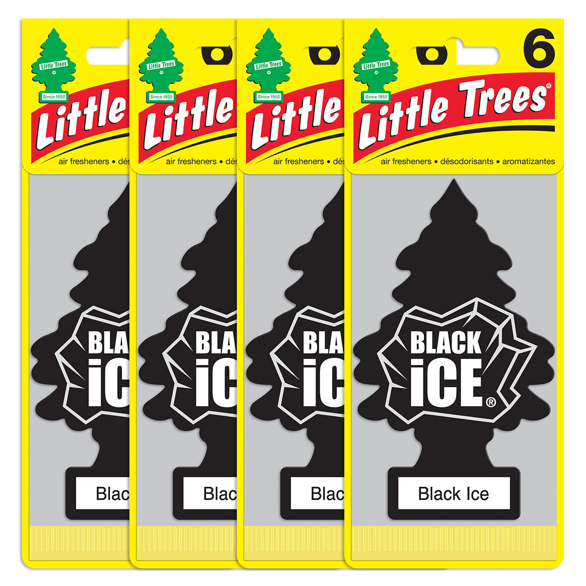 Little Trees Black Ice Hanging Air Freshener Scent Home Car 6-12-24-48-96-144  pc eBay