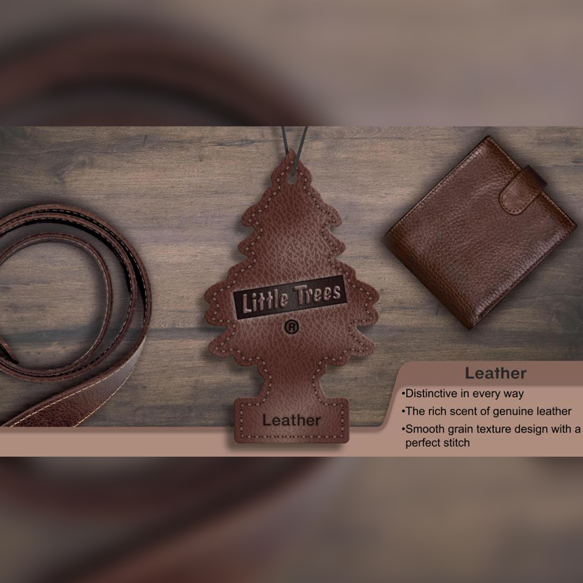 Little Trees Leather Hanging Air Freshener Scent Home Car 6-12-24-48-96-144 pc