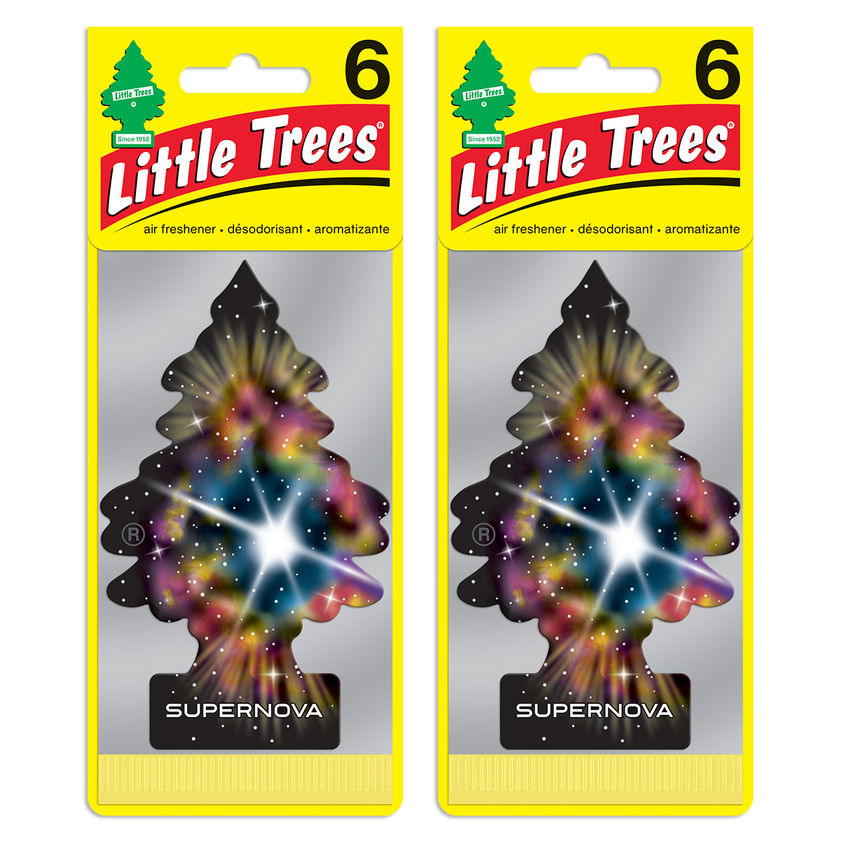 Little Trees Supernova Hanging Air Freshener Home Car 6-12-24-48-96-144 pc