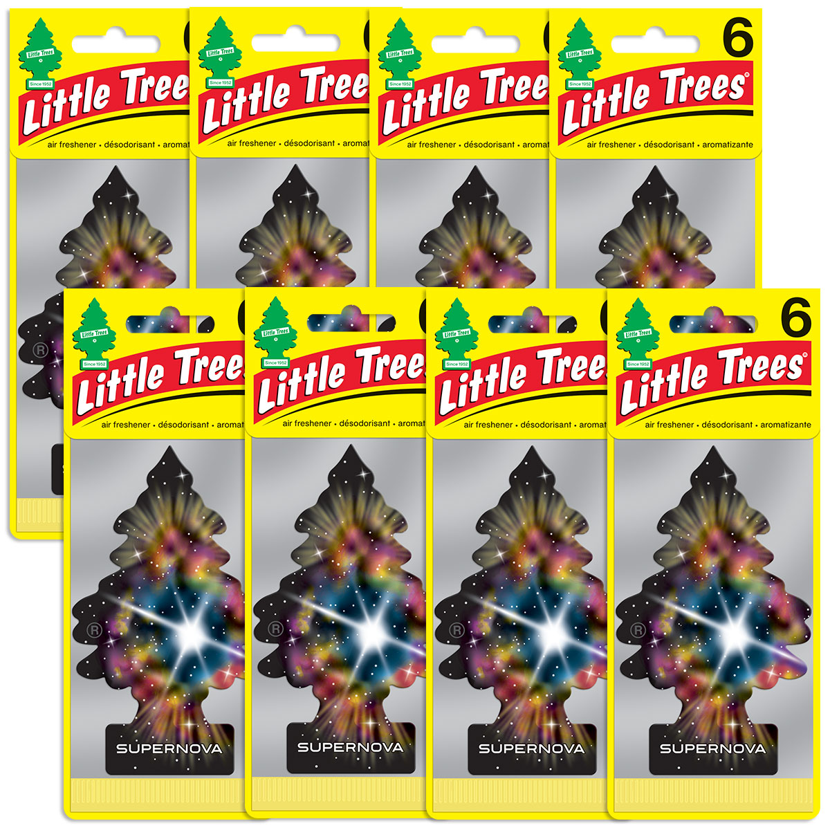 Little Trees Supernova Hanging Air Freshener Home Car 6-12-24-48-96-144 pc