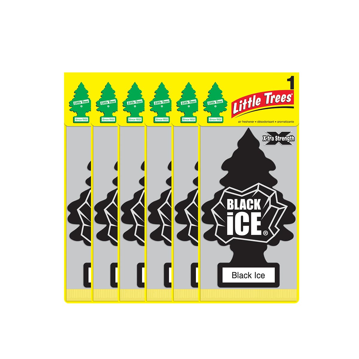 Little Trees Xtra Strength Black Ice Car Home Air Freshener 1-3-6-12-24 pc - Picture 12 of 20