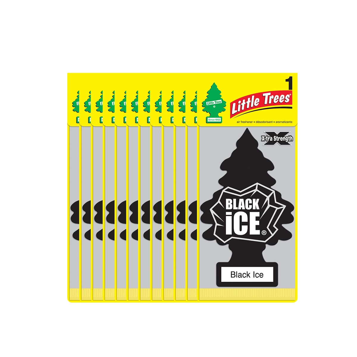 Little Trees Xtra Strength Black Ice Car Home Air Freshener 1-3-6-12-24 pc - Picture 15 of 20