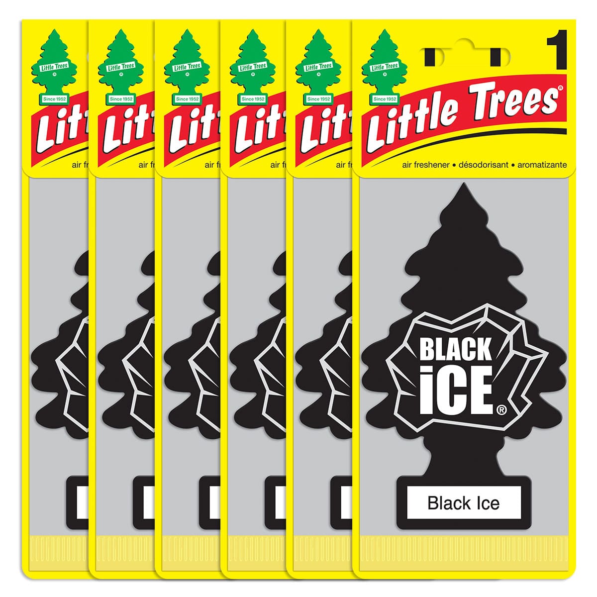 Little Trees Black Ice Hanging Air Freshener Home Car 1 Packs - CHOOSE QTY