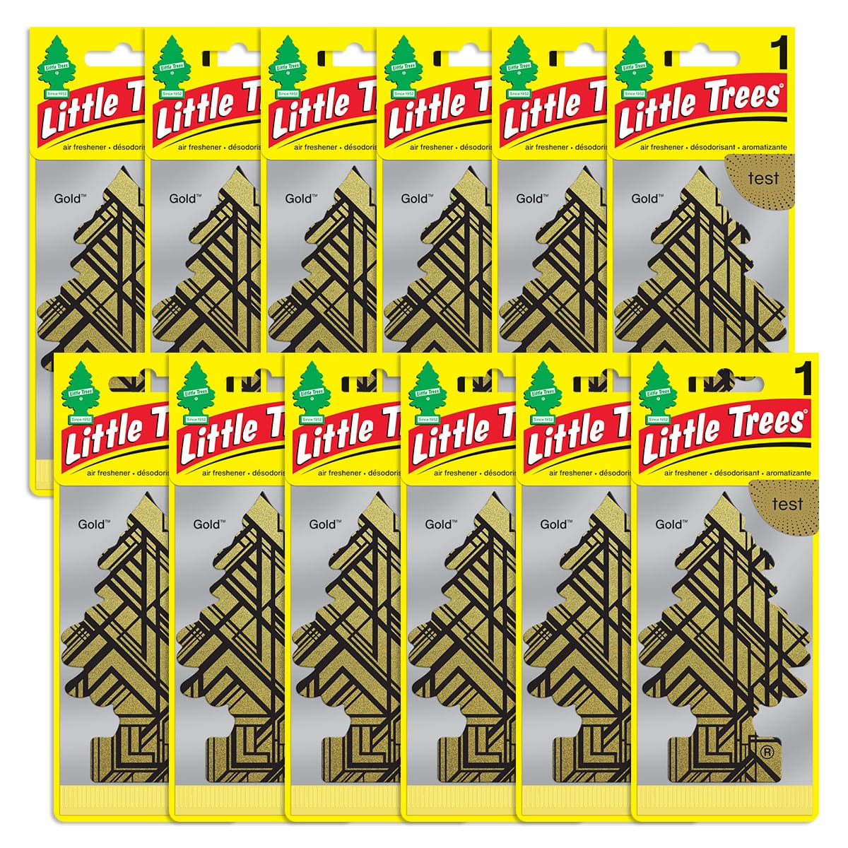 Little Trees Gold Hanging Air Freshener Home Car 1 Packs - CHOOSE QTY - Picture 21 of 35