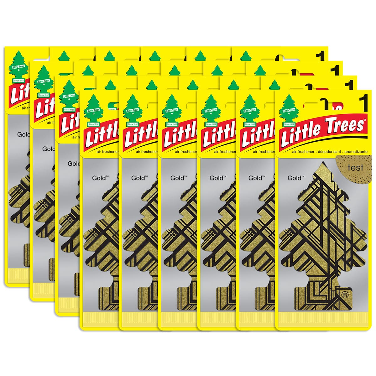 Little Trees Gold Hanging Air Freshener Home Car 1 Packs - CHOOSE QTY - Picture 24 of 35