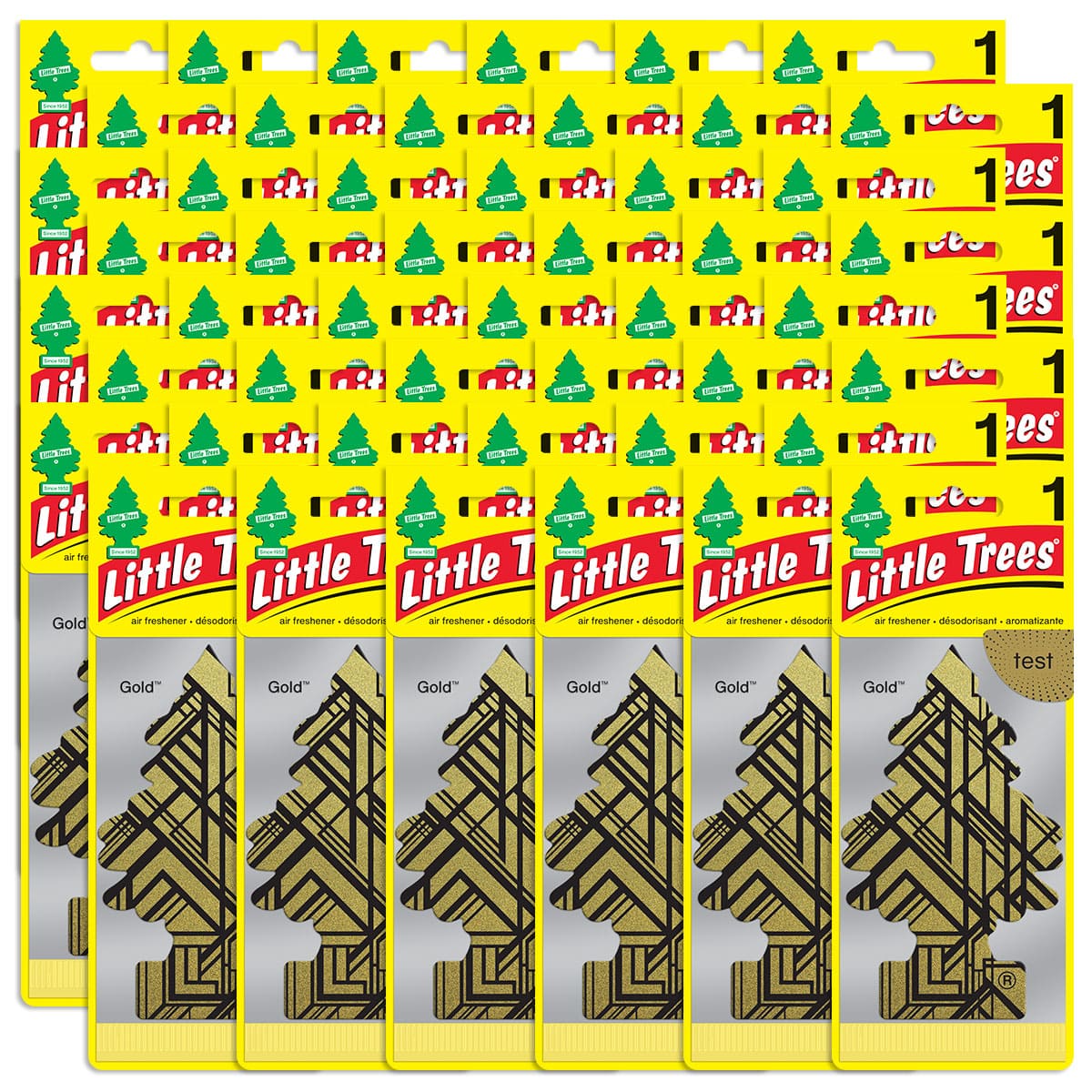 Little Trees Gold Hanging Air Freshener Home Car 1 Packs - CHOOSE QTY - Picture 27 of 35