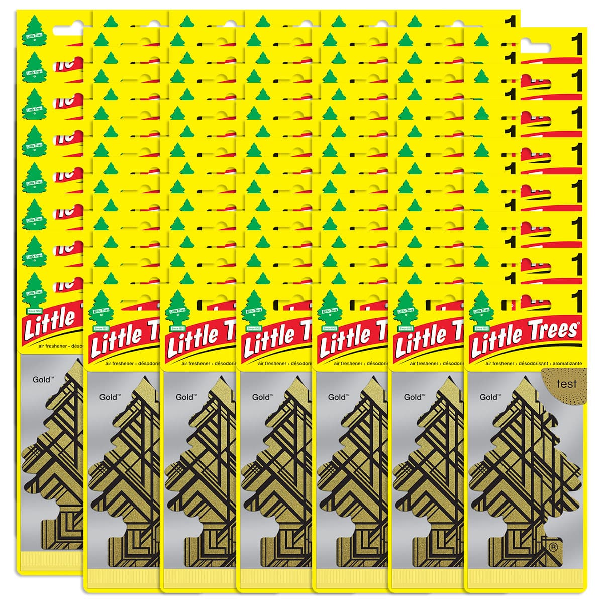 Little Trees Gold Hanging Air Freshener Home Car 1 Packs - CHOOSE QTY - Picture 33 of 35