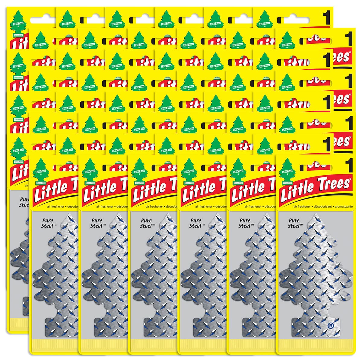 Little Trees Pure Steel Hanging Air Freshener Home Car 1 Packs - CHOOSE QTY