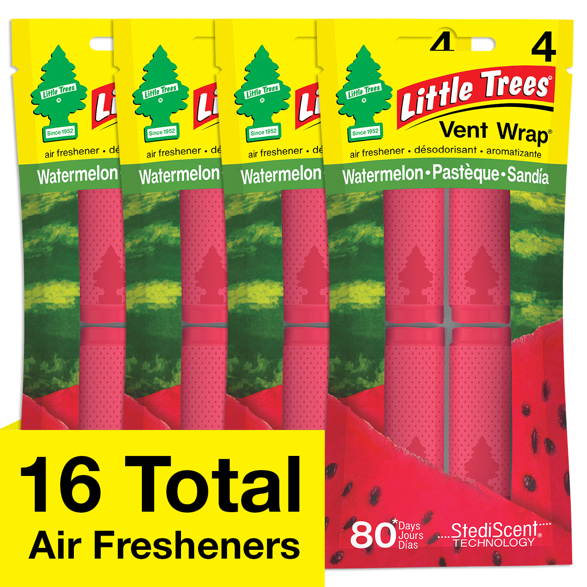 Little Trees Vent Wrap Watermelon Car Air Freshener - CHOOSE QTY