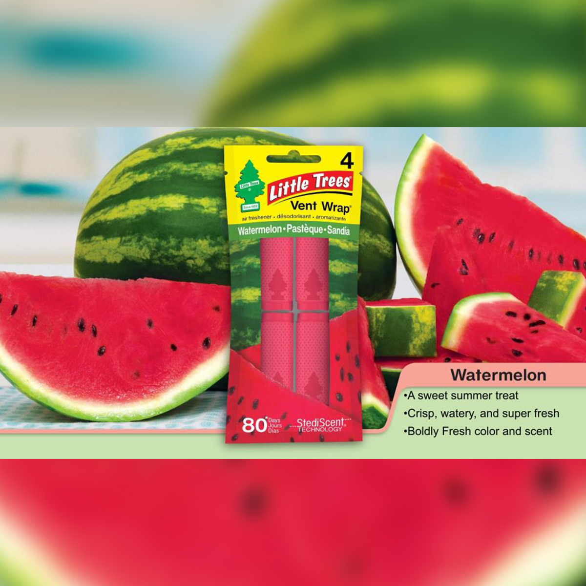 Little Trees Vent Wrap Watermelon Car Air Freshener - CHOOSE QTY