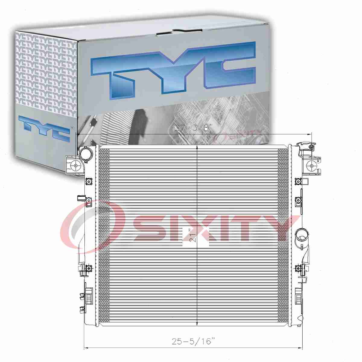 TYC Radiator for 2007-2011 Jeep Wrangler  V6 Cooler Cooling Antifreeze  yn | eBay