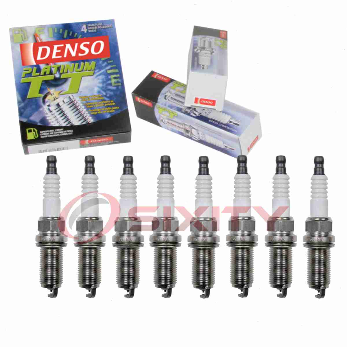 NGK Platinum Spark Plugs (Set Of 8) For Nissan Armada 5.6L V8 2005-2015 - 5018 / LFR5AGP