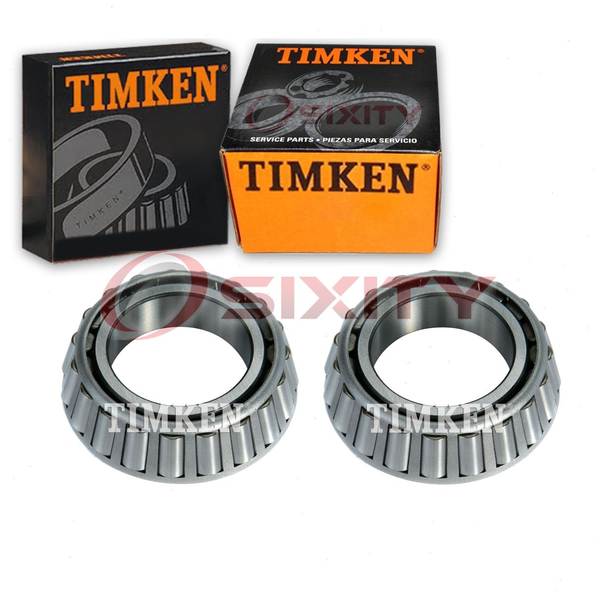 2 pc Timken Transfer Case Idler Shaft Bearings for 19751978 GMC K25 rh