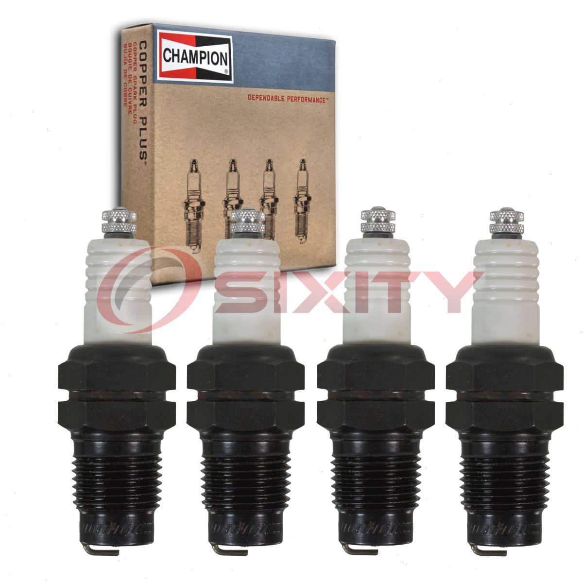 4 pc Champion Industrial Spark Plugs for 1923-1924 Willys Overland Series  bv