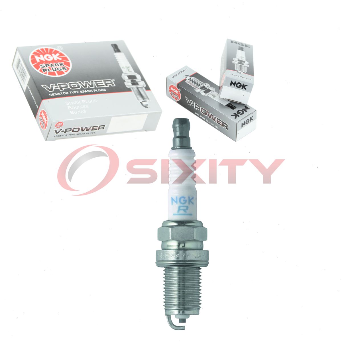 NGK 7938 BKR5E V-Power Spark Plug for XC92YC XC12YC TY26709