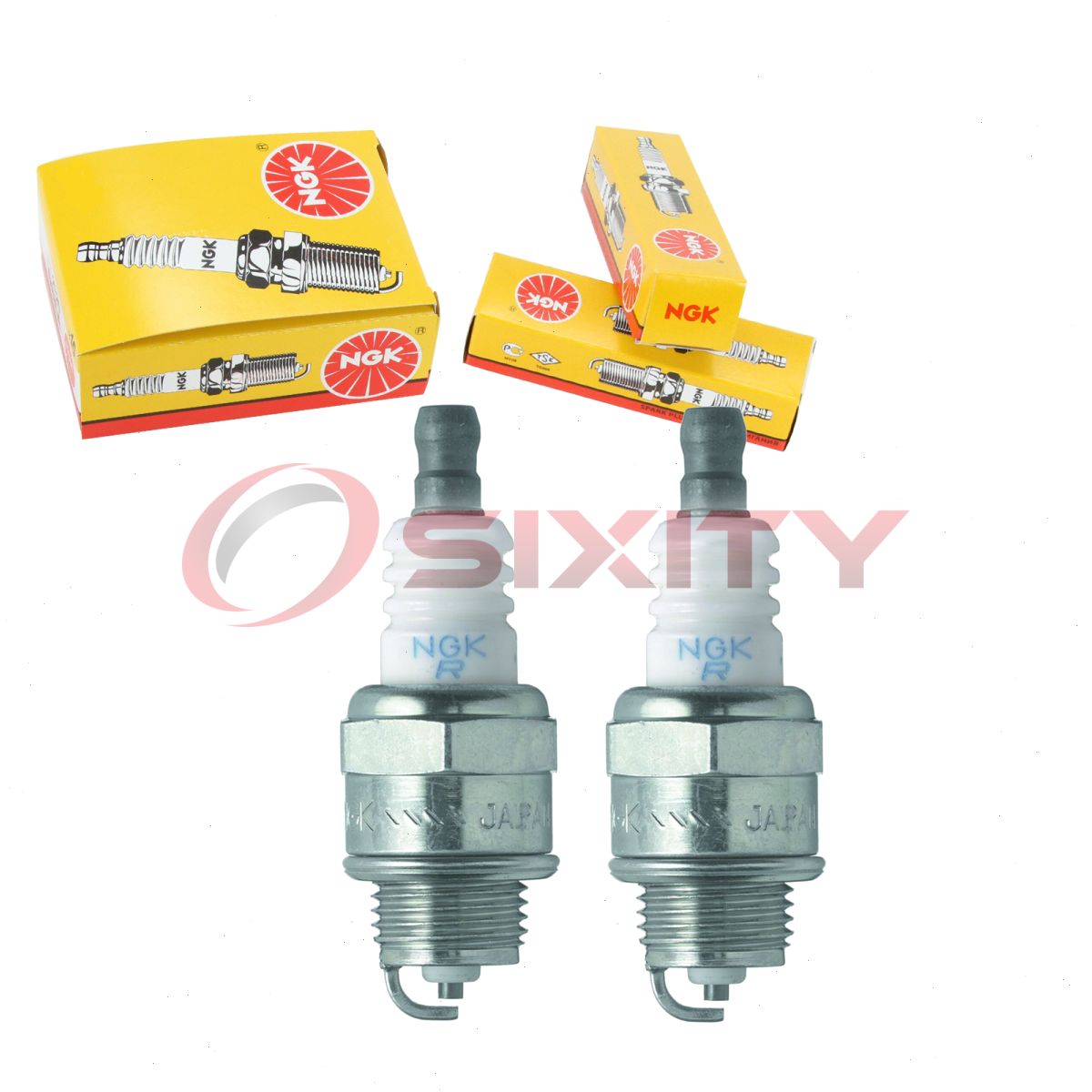 2 pc NGK 6703 BPMR7A SOLID Standard Spark Plugs for WSR6F R10