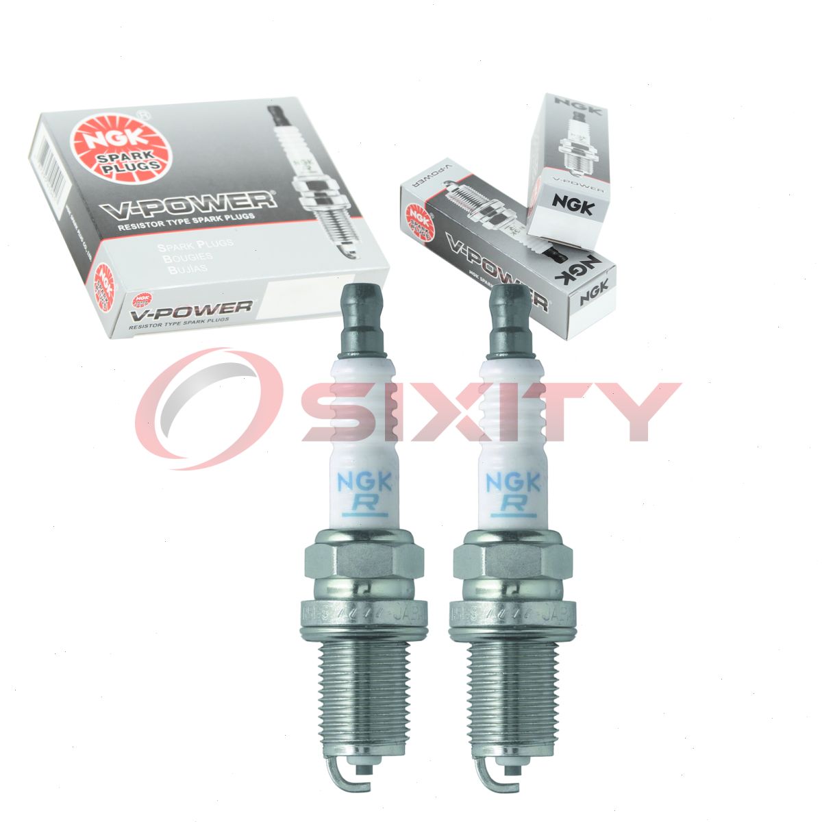 2 pc NGK 7938 BKR5E V-Power Spark Plugs for XC92YC XC12YC