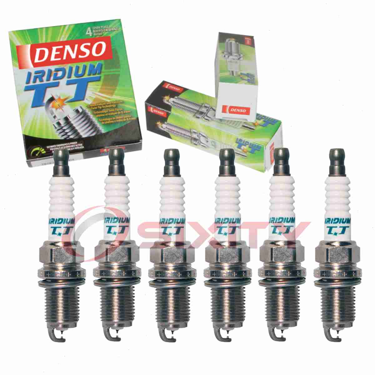 6 pc DENSO 4701 Iridium TT Spark Plugs for ZM01-18-110 ZJY6-18-110